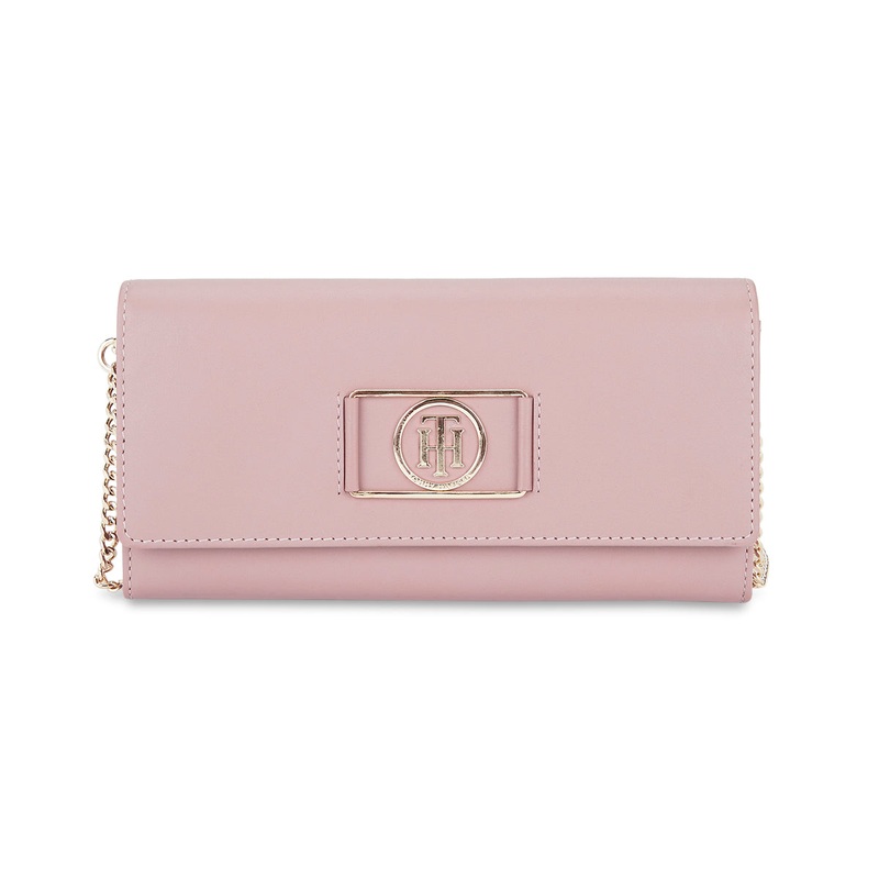 Tommy Hilfiger Vittoria Women's Leather Flap Wallet With Sling