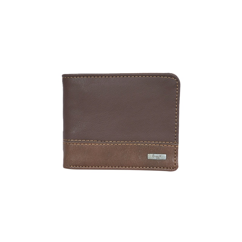 Bcom Brown Small Two Fold Wallet