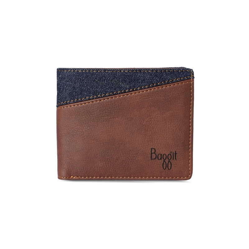 Fast Brown Small Two Fold Wallet