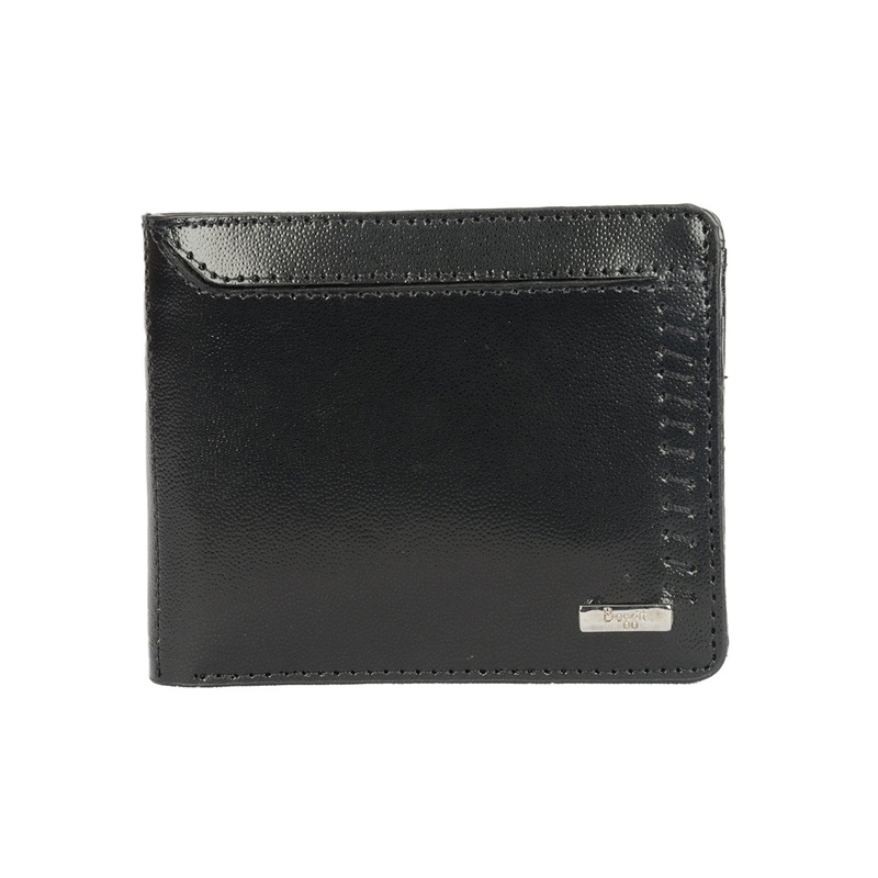 Henry Black Small Two Fold Wallet