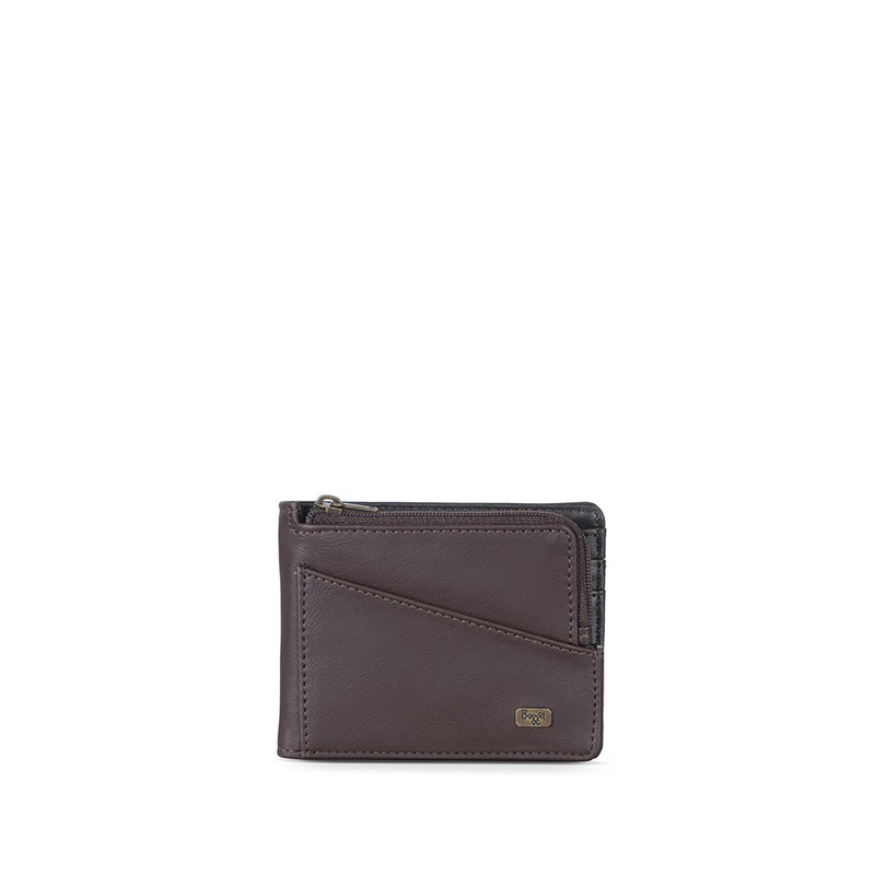 Memory Brown Small Two Fold Wallet