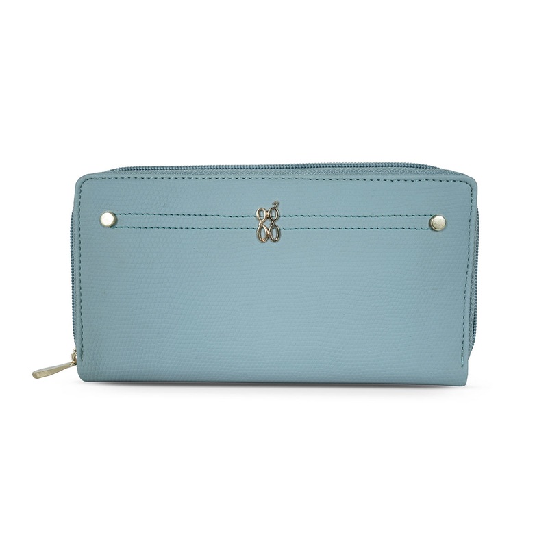 Obscure Blue Large Three Fold Wallet