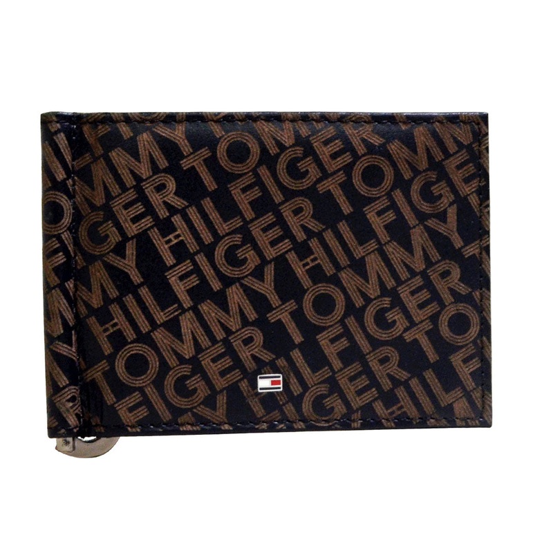 Tommy Hilfiger Maxx Moneyclip Men's Printed Leather Wallet