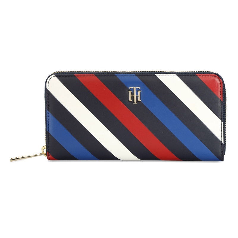 Tommy Hilfiger Rosa Women's Leather Zip Around Wallet-Navy