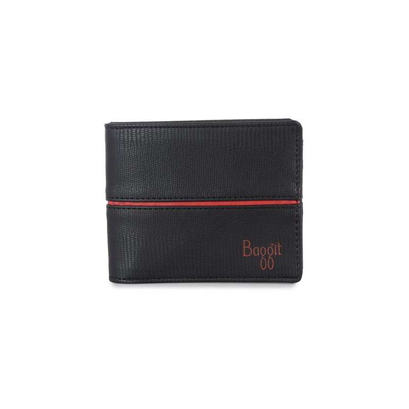 Wanted Black Small Two Fold Wallet