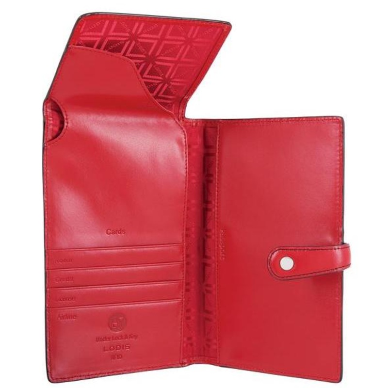 Lodis Audrey Cell Phone Passport Wallet with Lock & Key Technology