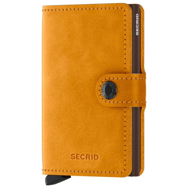 Vintage Mini Wallet - Ochre (Yellow)