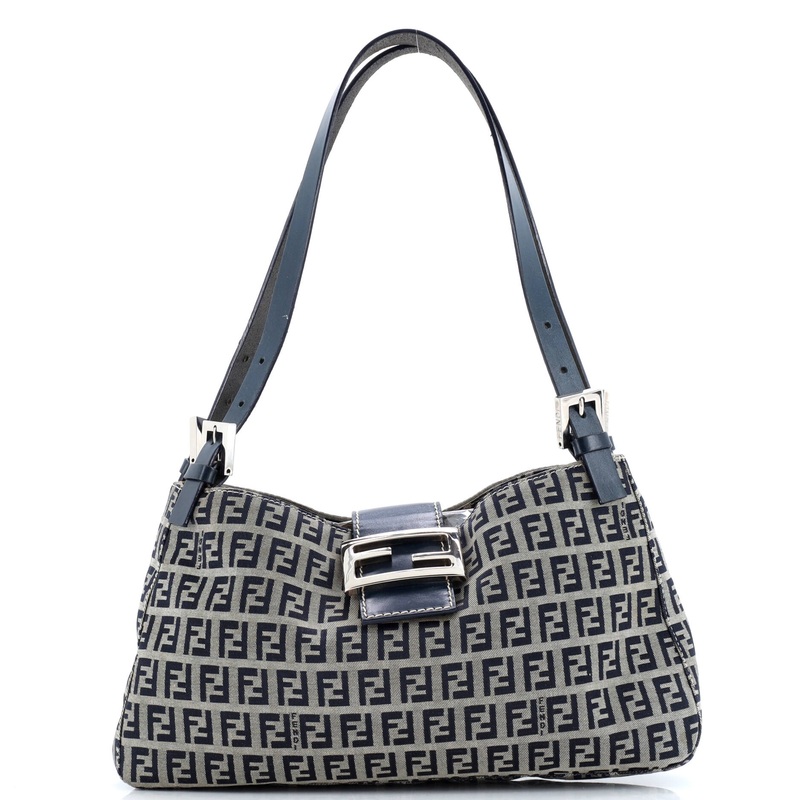 Vintage Shoulder Bag Zucca Canvas Medium