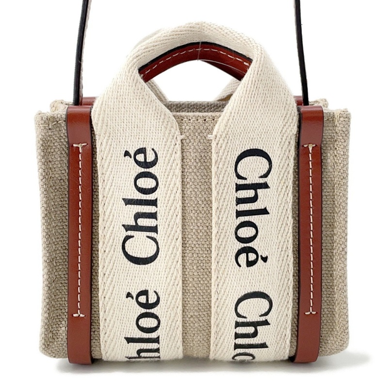 Woody Convertible Tote Canvas with Leather Small