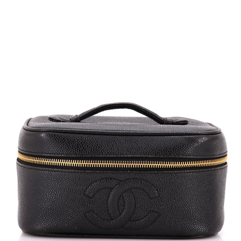 Vintage Timeless Cosmetic Case Caviar Medium
