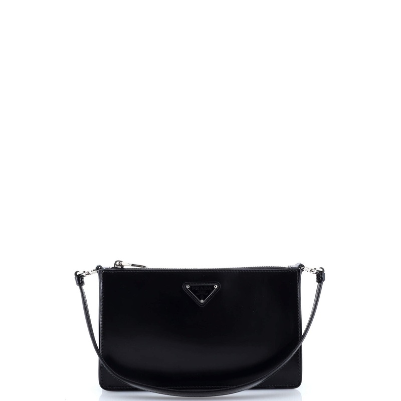 Zip Shoulder Bag Spazzolato Leather Mini