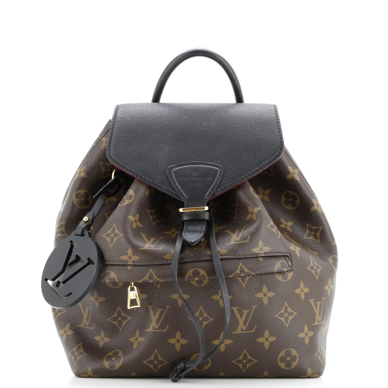 Montsouris NM Backpack Monogram Canvas with Leather PM