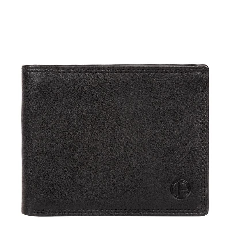 'Baltimore' Black Leather Bi-Fold Wallet