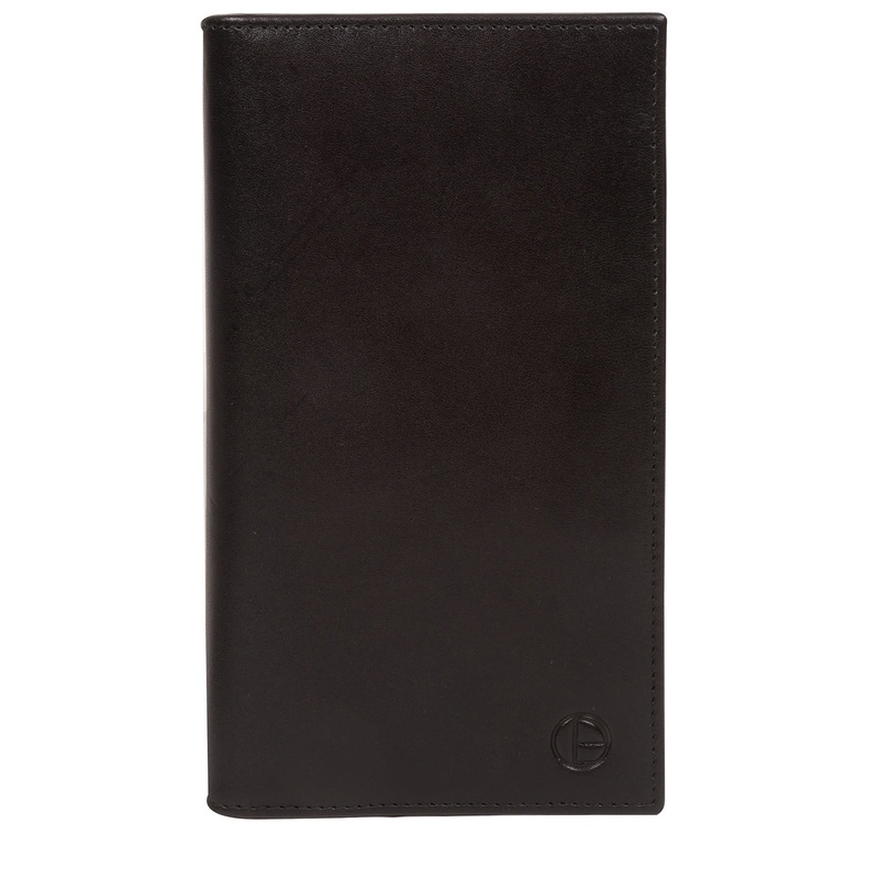 'Blenheim' Black Leather Breast Pocket Wallet
