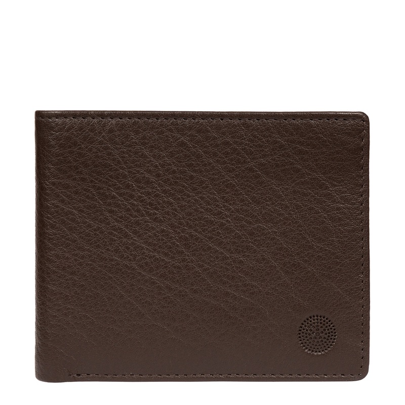 'Cain' Dark Brown Leather RFID Wallet