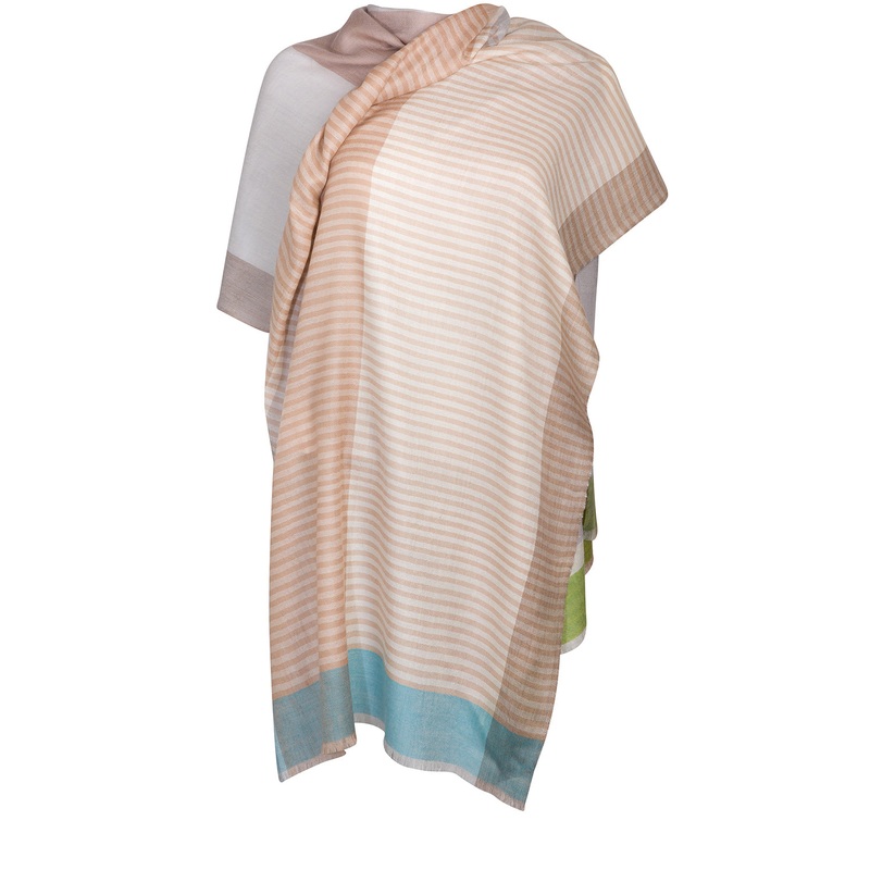 'Charon' Cashmere & Merino Wool Shawl Wrap