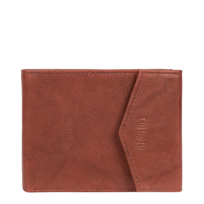 'Doyle' Vintage Brick Leather Bi-Fold Wallet