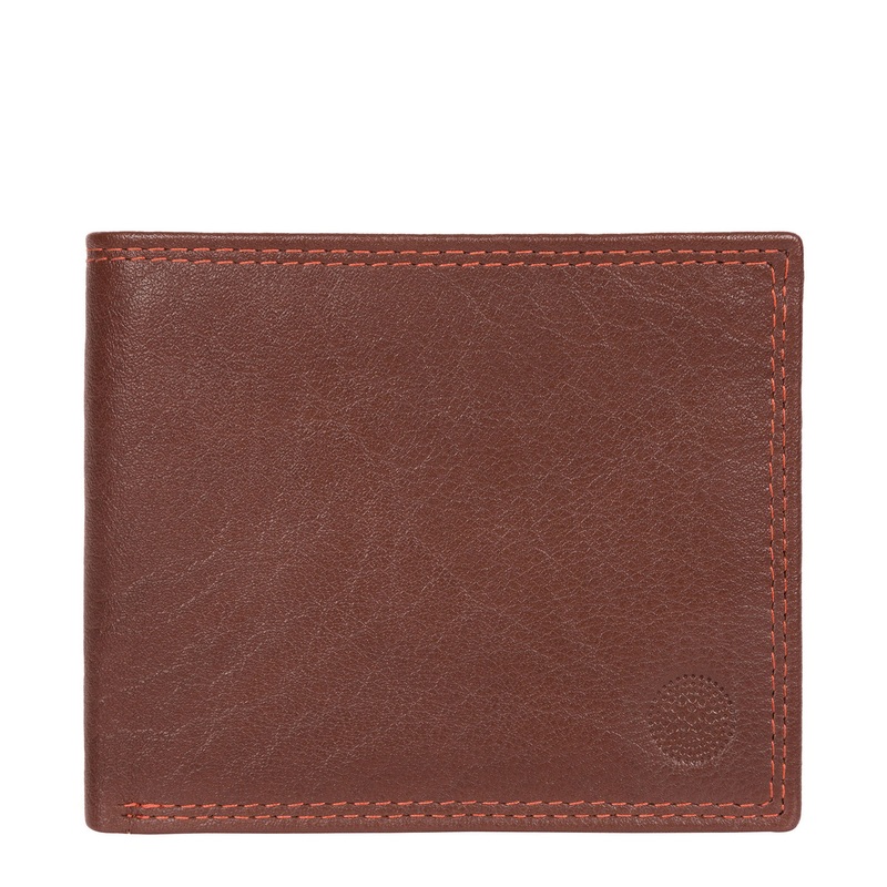 'Edge' Conker Brown Bi-Fold Leather RFID Wallet