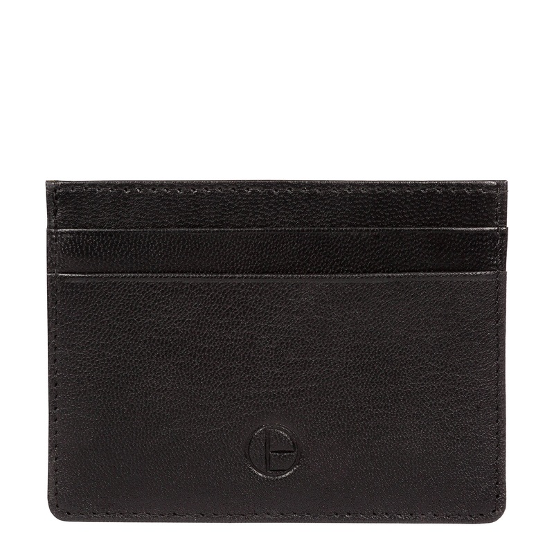 'Elden' Black Leather Card Holder