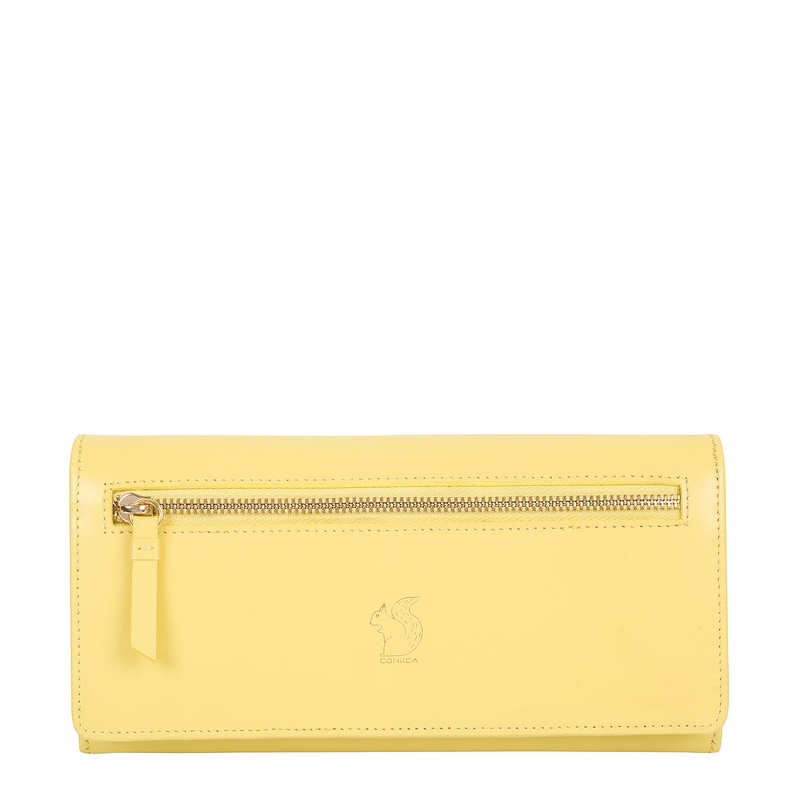 'Fenny' Lemon Leather Purse
