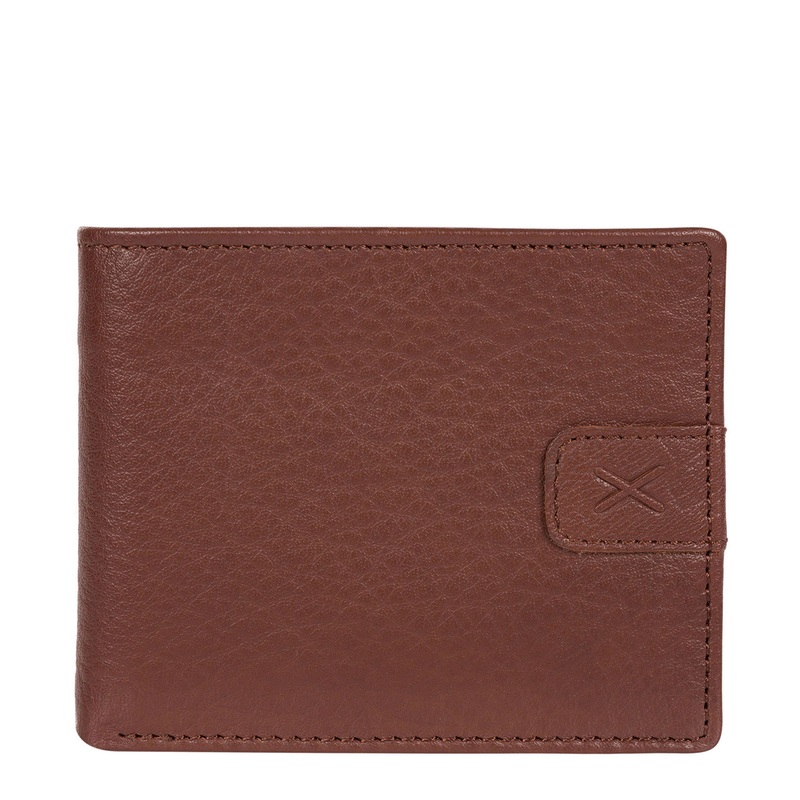 'Fisher' Brown Bi-Fold Leather Wallet