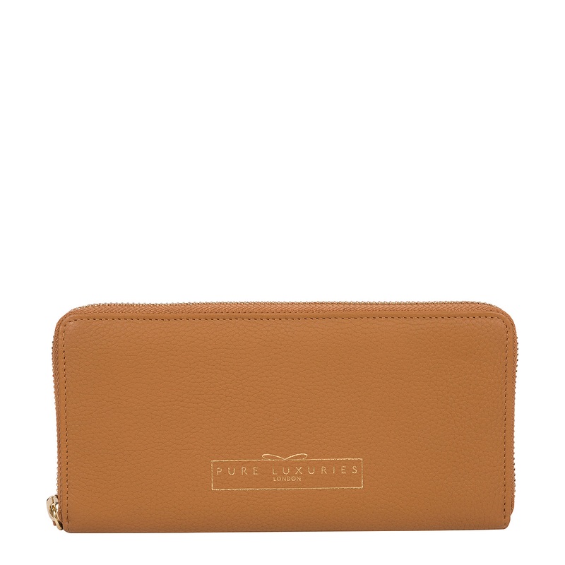 'Frieda' Tan Leather Purse