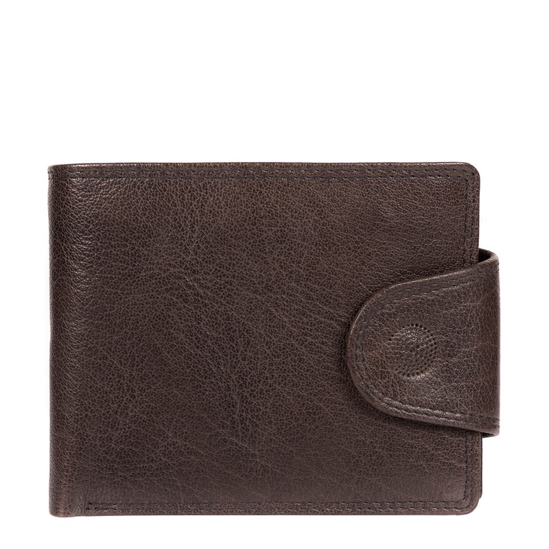 'Garrat' Anthracite Brown Handcrafted Leather Wallet