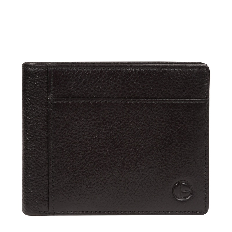 'Havilland' Black Leather Bi-Fold Wallet