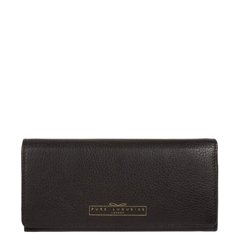 'Holly' Black Leather RFID Purse
