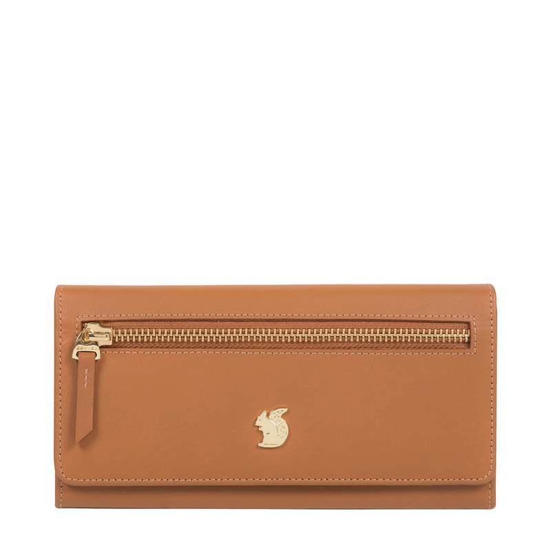 'Honey' Saddle Tan Leather Bi-Fold Purse