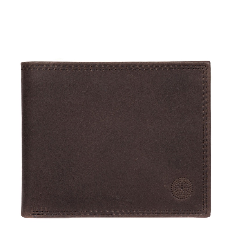 'Jared' Anthracite Brown Handcrafted Leather Wallet