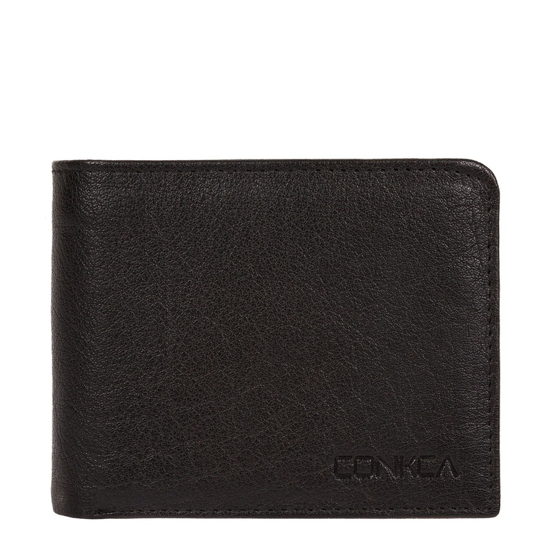 'Jefferson' Black Leather RFID Wallet