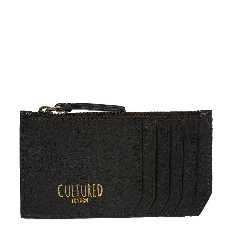'Jo Jo' Black Leather Coin Purse