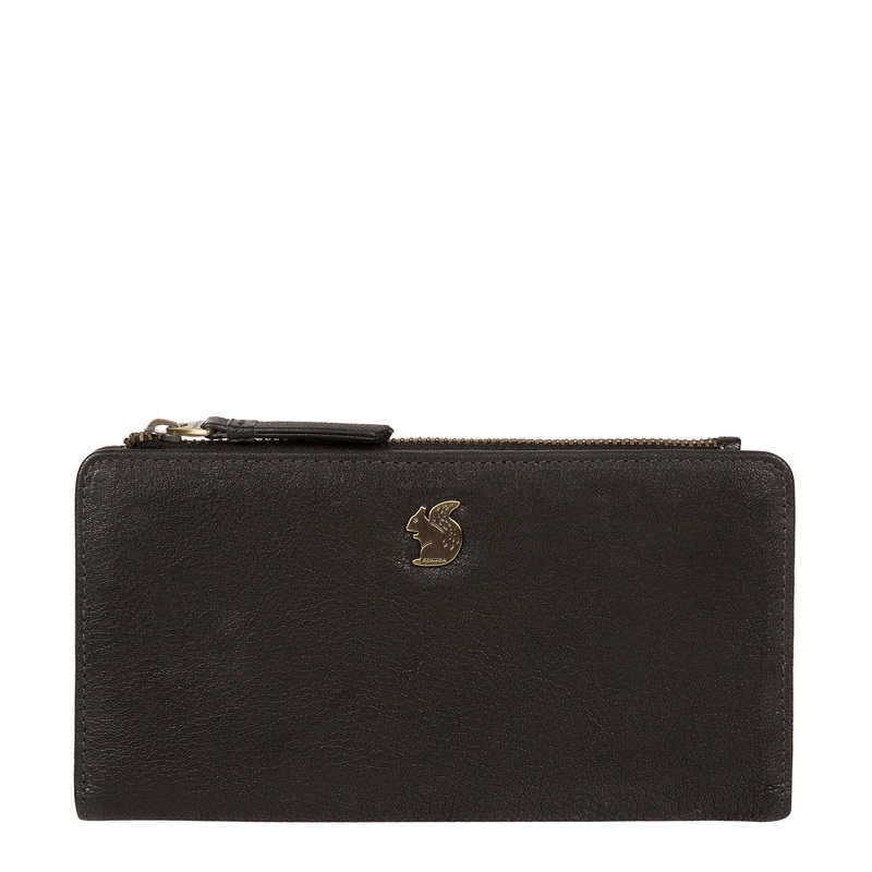 'Kittie' Black Leather Purse