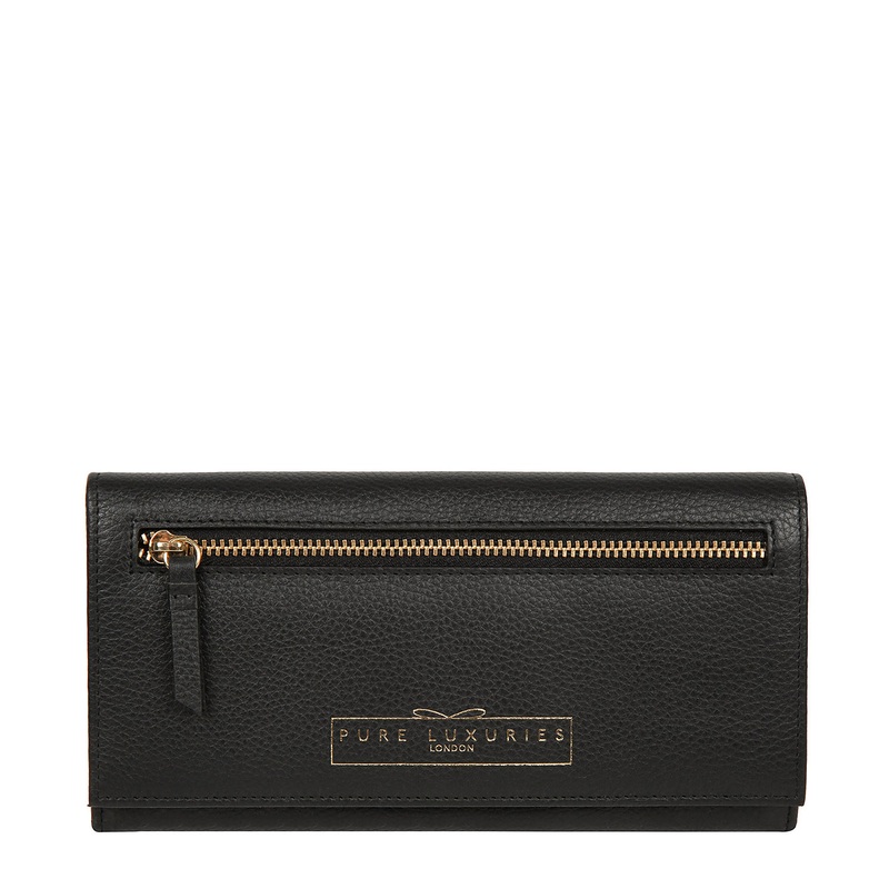 'Monika' Black Leather Purse