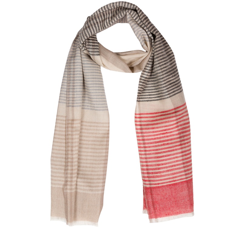 'Neptune' Cashmere & Merino Wool Scarf