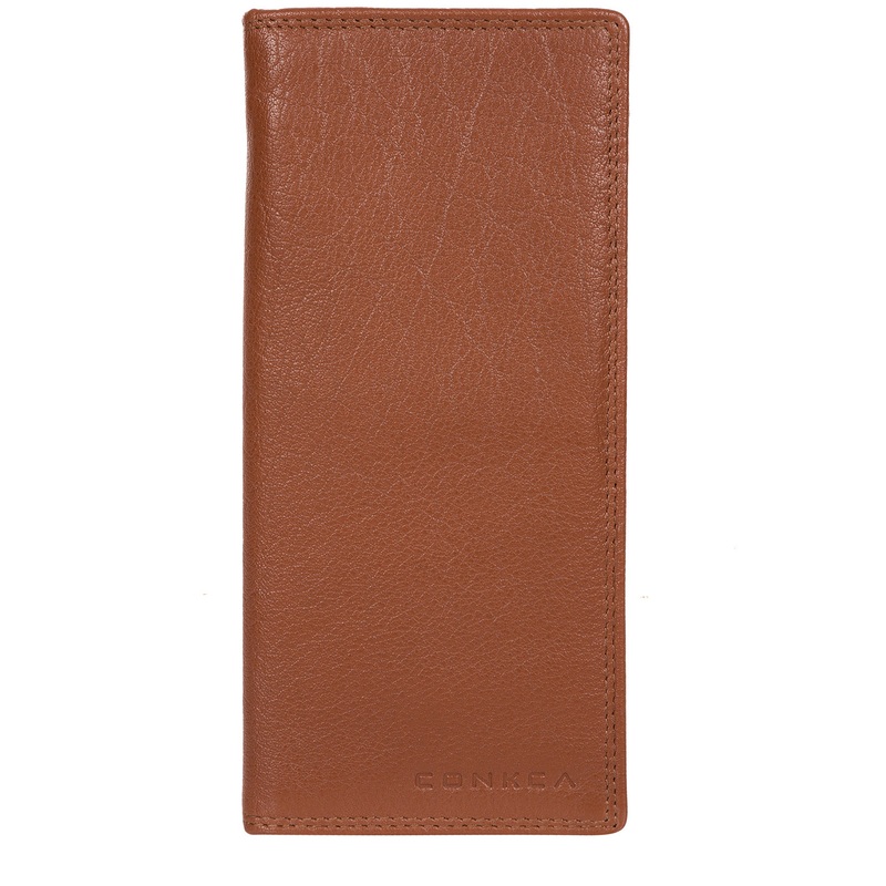 'Osbourne' Chestnut & Dark Brown Leather Breast Pocket Wallet