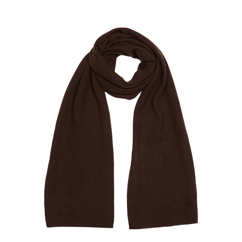 'Oxford' Cappuccino 100% Cashmere Scarf