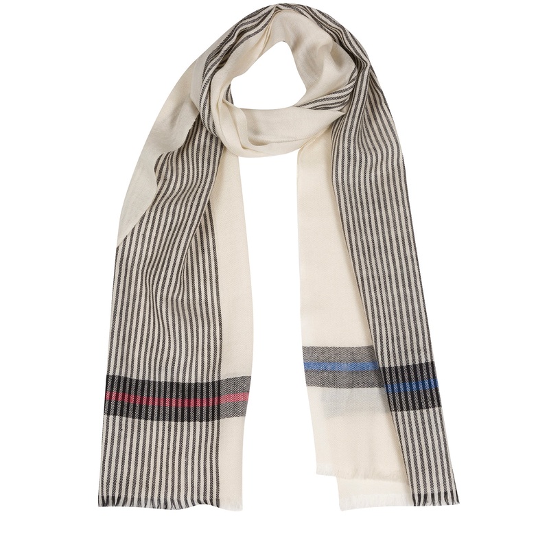 'Pixel' Cashmere & Merino Wool Scarf