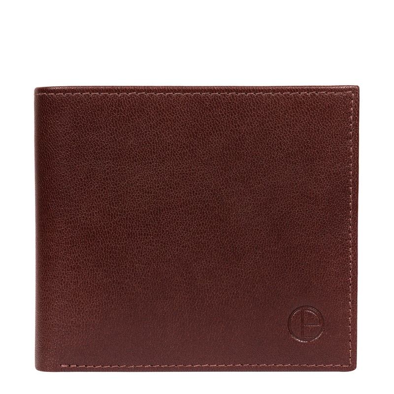 'Reynold' Brown Leather Bi-Fold Wallet