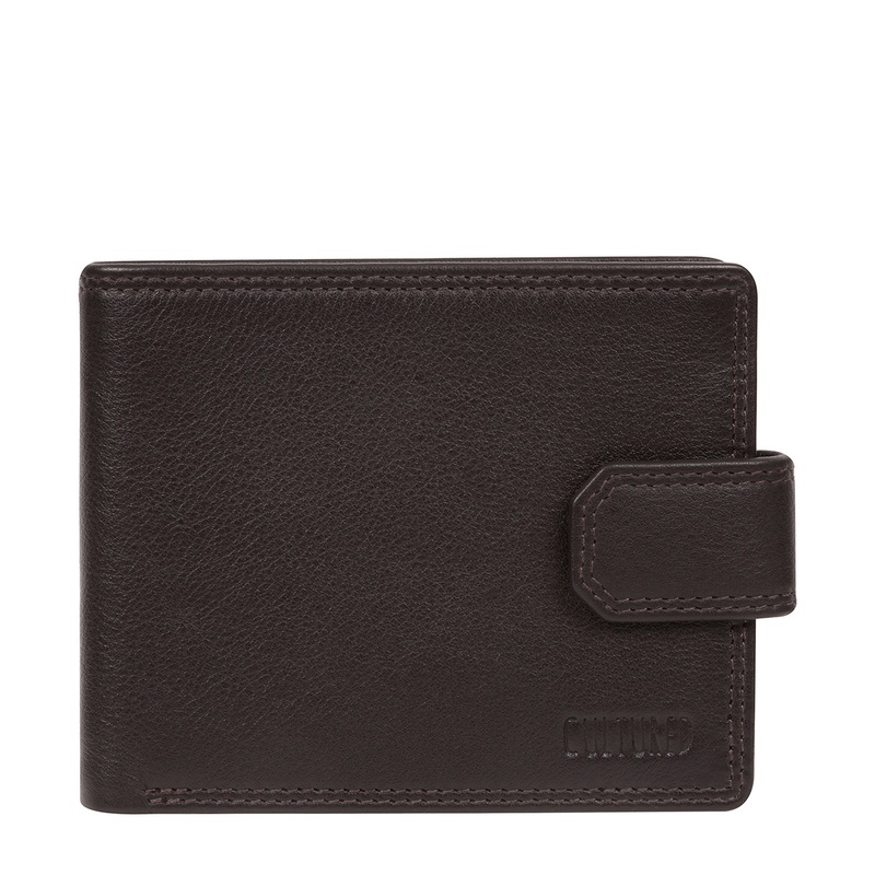 'Scott' Brown Leather Bi-Fold Wallet