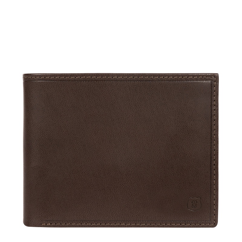 'Thor' Dark Brown Leather Bi-Fold Wallet