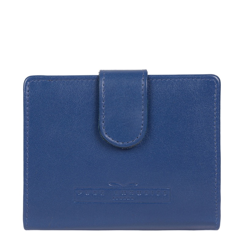 'Tori' Royal Blue Handcrafted Leather RFID Purse
