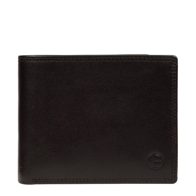 'Williams' Black Leather Wallet