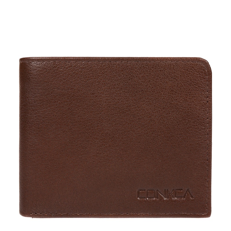 'Wolfgang' Russet Brown Leather RFID Wallet