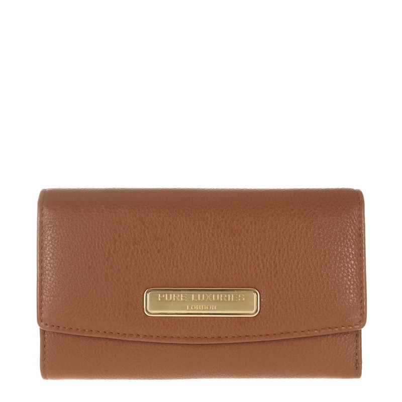 'Austen' Tan Natural Leather Purse