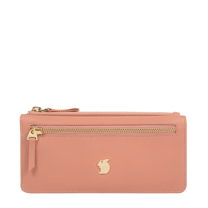 'Buttercup' Misty Rose Leather Bi-Fold Purse