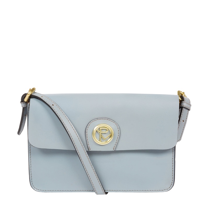 'Derwent' Cashmere Blue Leather Cross Body Bag