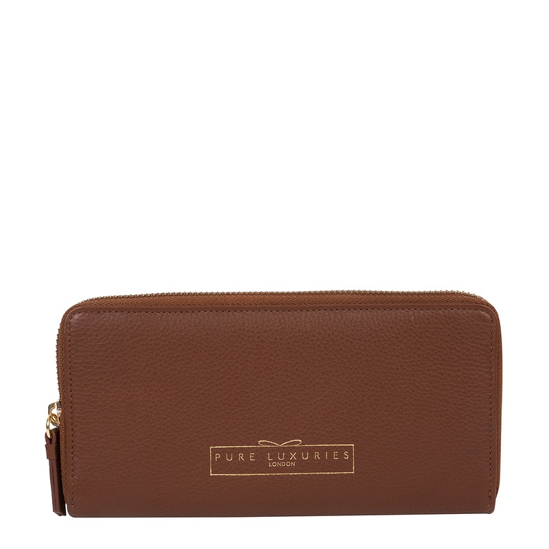 'Frieda' Chestnut Leather Purse