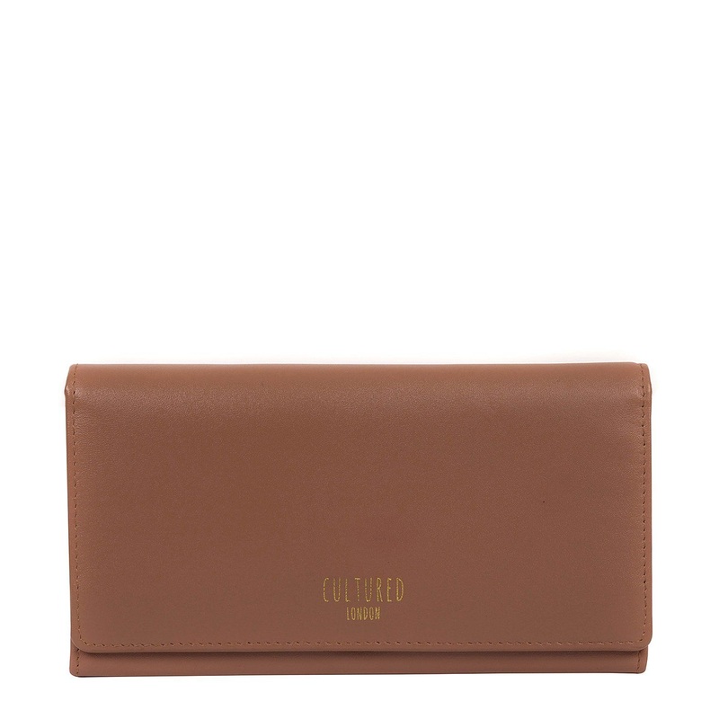 'Harlow' Mocha Leather Purse
